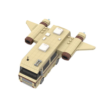GoldMoc Spaceballs uzay gemisi kanatlı araba tuğla oyuncak Spaceballs kartal 5 yapı taşları tuğla çocuklar DIY araç oyuncaklar birleştirin