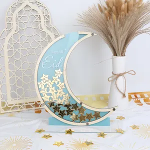 Pafu New Designs Eid Gifts Ramadan Countdown Calendar Crescent Ramadan Dropbox Countdown Till Eid Jar Freestanding