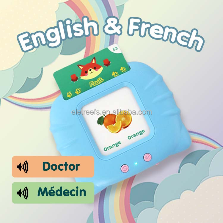 French flash card toy