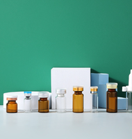 Flacon en verre de 30 ml pour adjuvant vaccinal dépyrénéotéré avec bouchon en caoutchouc pour laboratoire
