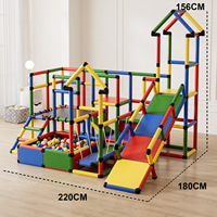 Structure de jeu d'escalade souple pour enfants, toboggan intérieur pour tout-petits, ensemble d'équipements de jeu pour enfants de 3 à 12 ans