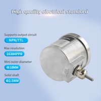 HENGXIANG S65 Encodeur incrémental 65mm OD à arbre massif Capteur de position/rotatif 1024/2048 PPR Sortie différentielle IP65 DC5V-30V CE