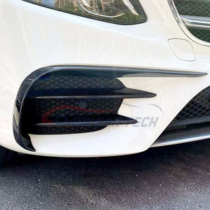 Pare-chocs avant en fibre de carbone Canards jupes latérales aileron d'aile arrière pour mer-cedes classe e W213 W238 kit carrosserie lifting E63s E200 <span class=keywords><strong>E300</strong></span> - Product Image 2