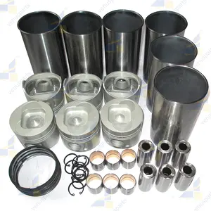 Diesel Parts 4BG1 6BG1 6BG1T Cylinder Liner Kit With Piston Piston Ring Cylinder Sleeve