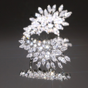 Marquise Cut Earrings for Women Elegant Wedding Fashion Jewelry - Product Image 5