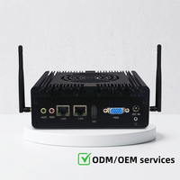 Mini PC Industrial con Procesador Intel Core I3 de 6.ª a 13.ª Generación, Refrigeración por Ventilador, Linux/Win10/Win11, Router, Estación de Trabajo, Chasis de Servidor