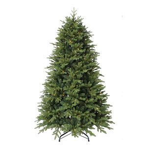 Árbol de Navidad Artificial Preiluminado de PE/PVC con Luces LED, Personalizable, para Uso en Exteriores, en Oferta - Product Image 1