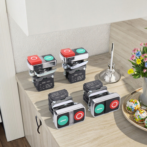 XB4-BW8465 10A chiếu sáng chuyển đổi nút selflocking LED Đèn không có NC xb4 on off cơ khí đôi đầu đẩy nút Thiết bị chuyển mạch - Product Image 6