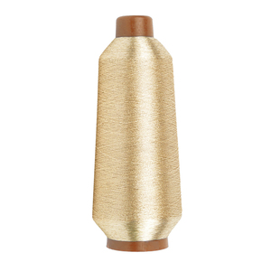เส้นด้ายโลหะทองคำบริสุทธิ์สำหรับเย็บปักด้ายเย็บผ้าโพลีเอสเตอร์แบบบิด150D สำหรับเย็บผ้า - Product Image 1
