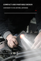 Outils de réparation de voiture Lampe de finition de peinture de voiture 500LM 2400mAh Scan Swirl Magnetic Grip Multifunction Auto Repair Working Lights