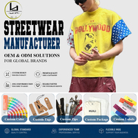 T-shirts en coton épais personnalisés avec logo Huili, coupe ample pour hommes, effet délavé, t-shirt graphique vintage, fabricant
