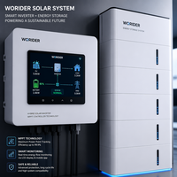 Kit Surya Off Grid 10kW Lengkap dengan Baterai Lithium Tipe Powerwall Modul PV Berkinerja Tinggi untuk Rumah