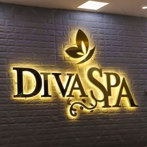 Nuova Insegna LED Retroilluminata Personalizzata, Insegna 3D in Alluminio per Negozi e Attività Commerciali - Product Image 2