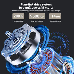 Masajeador de músculos eléctrico de 6 cabezales, pistola de masaje Fascial corporal de tejido profundo para relajación de espalda, cuello y hombros - Product Image 4