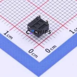 GT-TC072B-H045-L1 Tactile Switch SMD-3P,4.5x4.5mm Switch Single Pole Single Throw Round Button 2.5N Horizontal Mount - Product Image 2