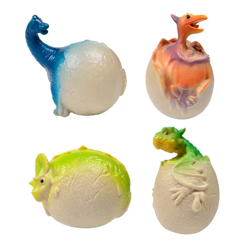 LZY782 Hot Selling Products Squishy Toy Dinosaur Eggs Stress Relief Balls With Flour For Kids Toys