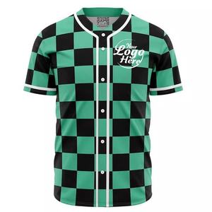 Ensemble de maillots de baseball respirants à manches courtes pour hommes avec logo personnalisé, séchage rapide, coupe ample, uniforme de sport avec t-shirt grande taille - Product Image 5