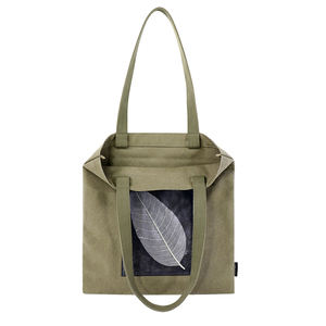 Bolso de Moda SENDA con Diseño de Hojas de Piña, Cierre de Cremallera, Forro de Nailon, Estampado Floral y Decoración de Letras - Product Image 4