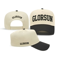 Casquette de baseball personnalisée brodée en 3D, style camper bicolore, 5 panneaux structurés, fabricant de casquettes