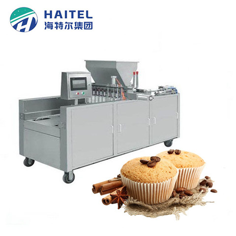 2024 Haitel Fully Automatic Muffin Line Madeleine Pastry Cake Making Machine