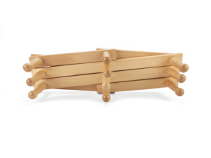 Colgador de pared de madera para baño para organización de corbatas - Product Image 3