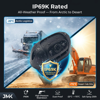Système de caméra JMK OEM IP69K IPC 1080P ONVIF H.265 360 degrés avec vision nocturne pour camion, bus, chariot élévateur, NVR, surveillance à distance