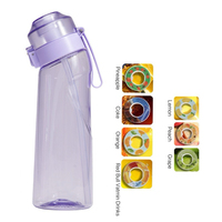 Bouteille d'eau Tritan sans BPA de 650 ml avec paille, sans sucre ni calories, pour les voyages et les activités de plein air
