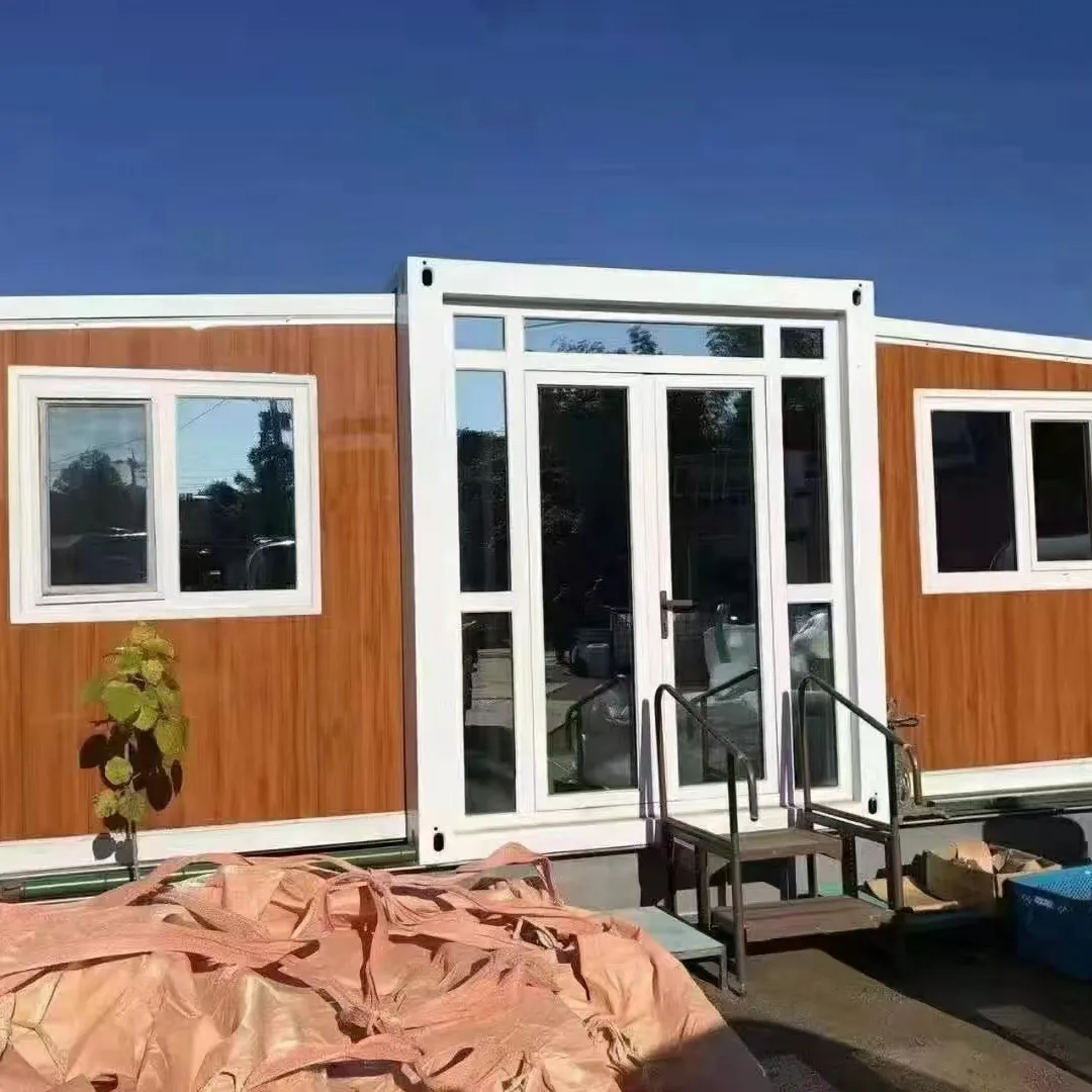 Casa de contêiner dobrável removível extensível 40 pés dobrável Living Container Cabin 2 Quartos Desenho de luxo