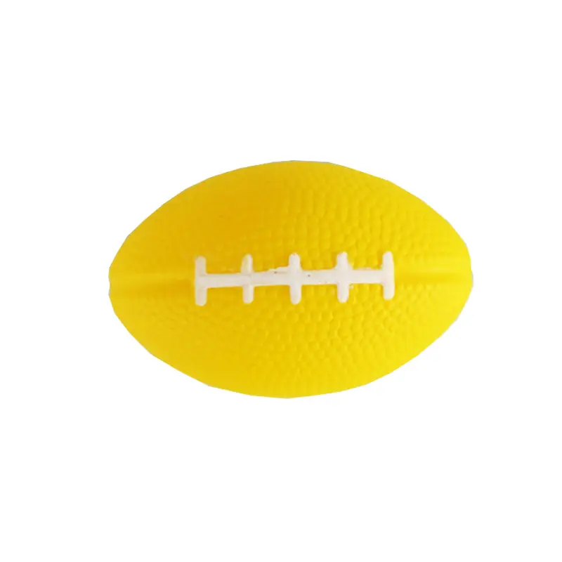 Balle d'éponge de couleur personnalisée pour enfants, jeu intérieur/extérieur, mousse enduite de Pu, entraînement sportif de Rugby