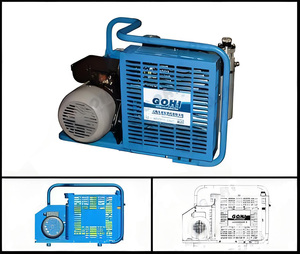 Compressor de ar portátil de alta pressão 30MPa para aplicações de mergulho e combate a incêndios Motor de bomba sem óleo - Product Image 3