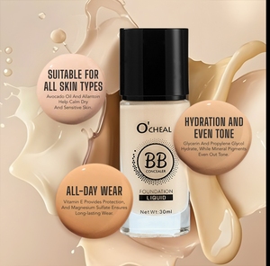 Base de Maquillaje Líquida de Larga Duración, Alta Calidad, Marca Privada, Cobertura Total, Resistente al Agua y con Acabado Mate, Venta al Por Mayor - Product Image 3