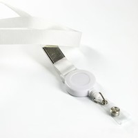 Ensemble de porte-badge rétractable personnalisé avec cordon, porte-carte d'identité en ABS, sangle de cou avec clip pour le travail de bureau