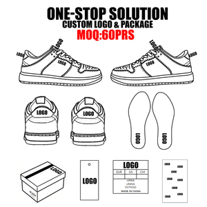 Chaussures de sport respirantes pour hommes, à bout rond large, personnalisées, blanches et noires, pour la marche et la course, été, tailles 39-46 - Product Image 3