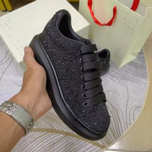 Zapatos de Diseñador de Lujo para Hombre, Plataforma Baja, Retro, Casuales, para Pascua o San Valentín, Zapatillas Bajas para Mujer, con Diamantes - Product Image 4