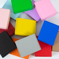 Boîte d'expédition en carton ondulé bleu marine avec impression de logo personnalisé