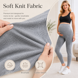 Leggings de yoga souples pour la grossesse, taille haute, soutien abdominal, haute qualité, vente chaude OEM - Product Image 4