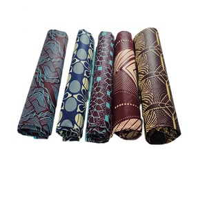 Nouveautés : Tissu Wax Hollandais 100 % Coton, Véritable <span class=keywords><strong>Cire</strong></span> d'Ankara Personnalisée - Product Image 1