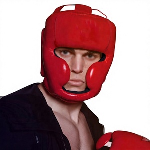 MMA Training Boxing Headgear Protección de entrenamiento de boxeo profesional Head Guard Logotipo personalizado Full Face Fly Boxing Head Guard - Product Image 1