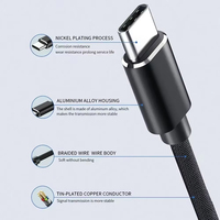 Câble USB Type C vers Micro USB, adaptateur USB Type-C rapide pour Samsung Huawei Xiaomi OnePlus MacBook Pro OTG, câble Micro USB pour téléphone portable