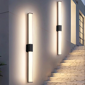 Luz LED de tira para exteriores, impermeable, de aluminio, luz blanca cálida/neutra para patio, puerta, pilar, balcón, pasillo, villa - Product Image 4