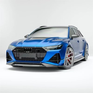 Kit carrosserie en fibre de carbone sèche pour Audi RS6, style RS4 RZ, comprenant lèvre avant, diffuseur, spoiler et jupes latérales, kit carrosserie RS4 - Product Image 2