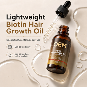 Aceite fortalecedor del cabello con biotina para el crecimiento del cabello y volumen, OEM Professional Boosting, sérum para el cuero cabelludo para hombres y mujeres con cabello fino. - Product Image 3