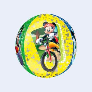 Party Love Mickey Mouse Foil <b>Balloon</b> Sphere 38X40Cm <b>Round</b> Metallic Party Decoration For Kids Birthday - Product Image 1