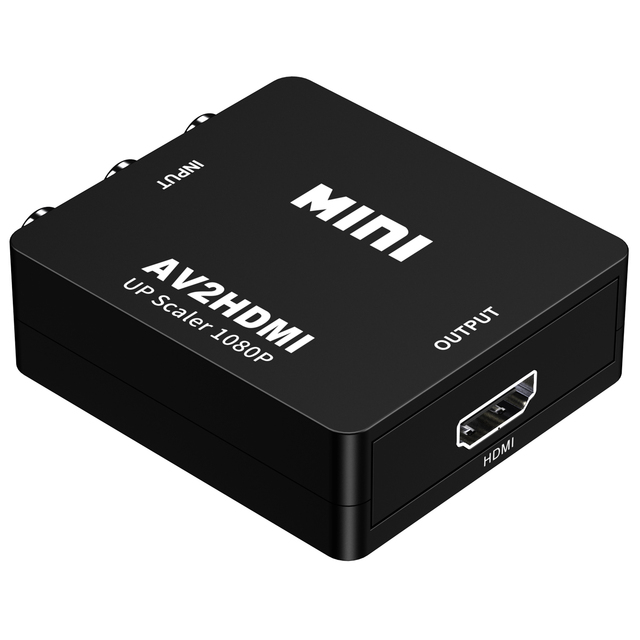 Vstar 1080P AV to  AV2 Mini RCA AV to  RCA  Converter RCA Audio Video Converter Display Adapter