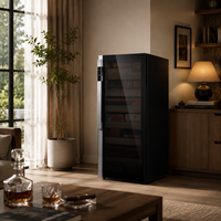 Humidor électrique de grande capacité 230L avec contrôle de la température et de l'humidité, étagères en cèdre espagnol pour 1200 cigares