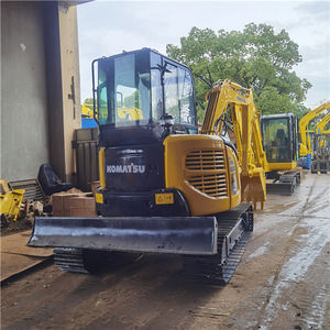 Mini-excavatrice Komatsu PC55MR d'occasion rapide et pratique sur chenilles hydrauliques de 3 tonnes composant de moteur à noyau d'occasion inclus - Product Image 2