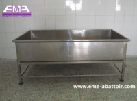 Pompe à moteur à roulement pour équipement d'abattoir de porcs, table de vidange d'eau à viscères en acier inoxydable à haute efficacité, vente directe d'usine