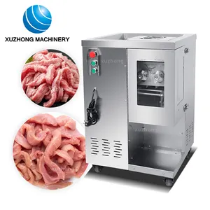 Electric Meat Cutter Machine Pour Couper La Viande Automatic Meat Slicer Meat Strips Cutting Machine Processing Machinery