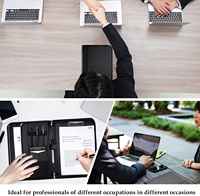 Portafolio Profesional ProCase, Carpeta con Cierre, Bolsillos con Cremallera, Organizador de Documentos Legales, Tamaño Carta/A4, Hecho en China