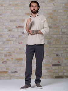 Pantalones Chinos Clásicos Formales de Otoño Invierno para Hombre, Color Gris, Talla XL, 100% Algodón, Cintura Elástica, Venta al por Mayor - Product Image 3